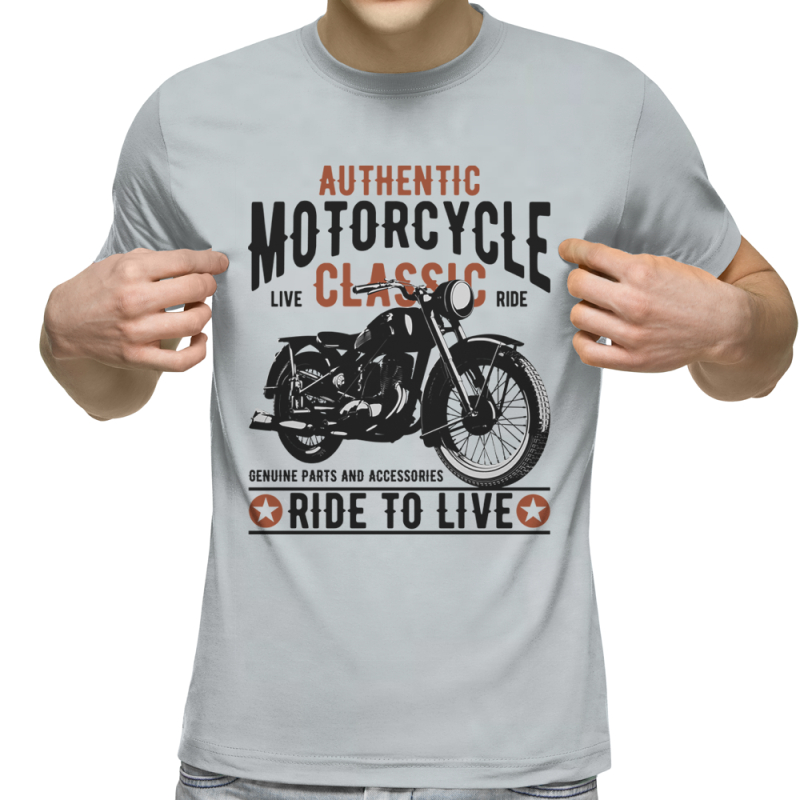 Футболка с принтом светло серая 