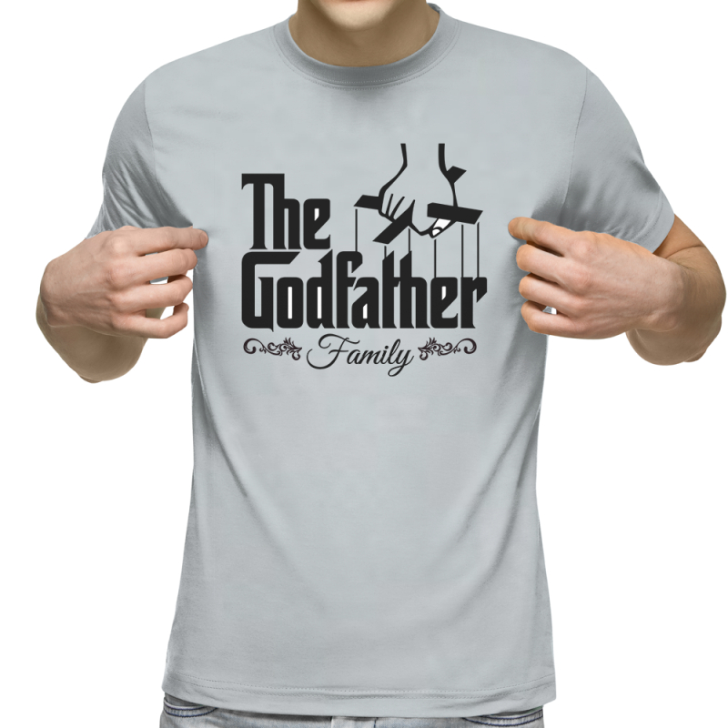 Футболка с принтом светло серая 