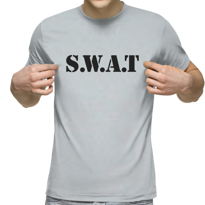 Футболка с принтом светло серая 