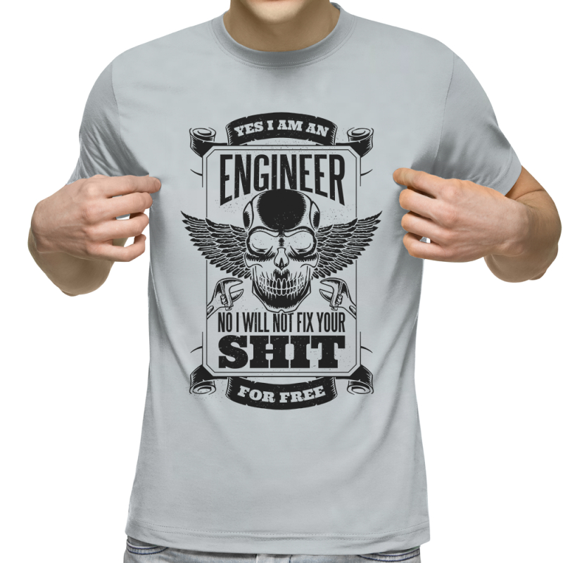 Футболка с принтом светло серая 