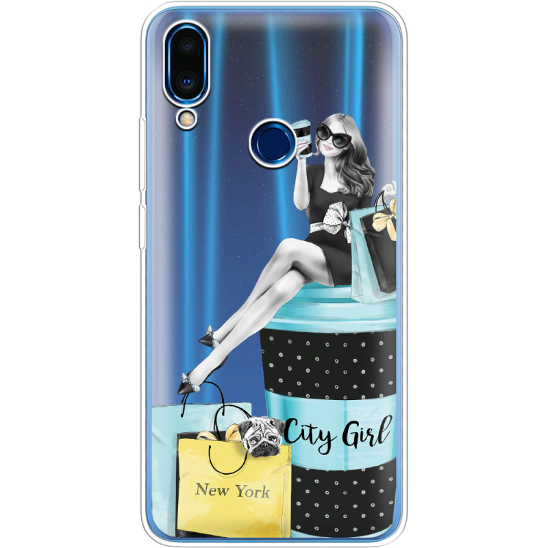 Прозрачный чехол Uprint Meizu Note 9 City Girl