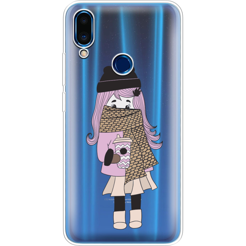 Прозрачный чехол Uprint Meizu Note 9 Winter Morning Girl