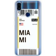 Прозрачный чехол Uprint Meizu Note 9 Ticket Miami