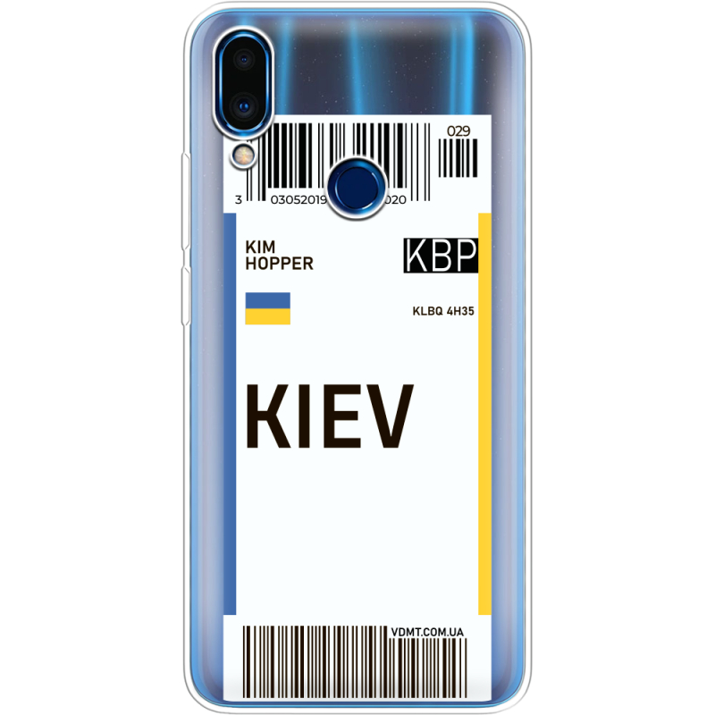 Прозрачный чехол Uprint Meizu Note 9 Ticket Kiev