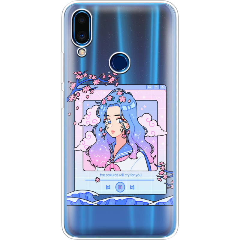 Прозрачный чехол Uprint Meizu Note 9 The Sakuras Will Cry For You