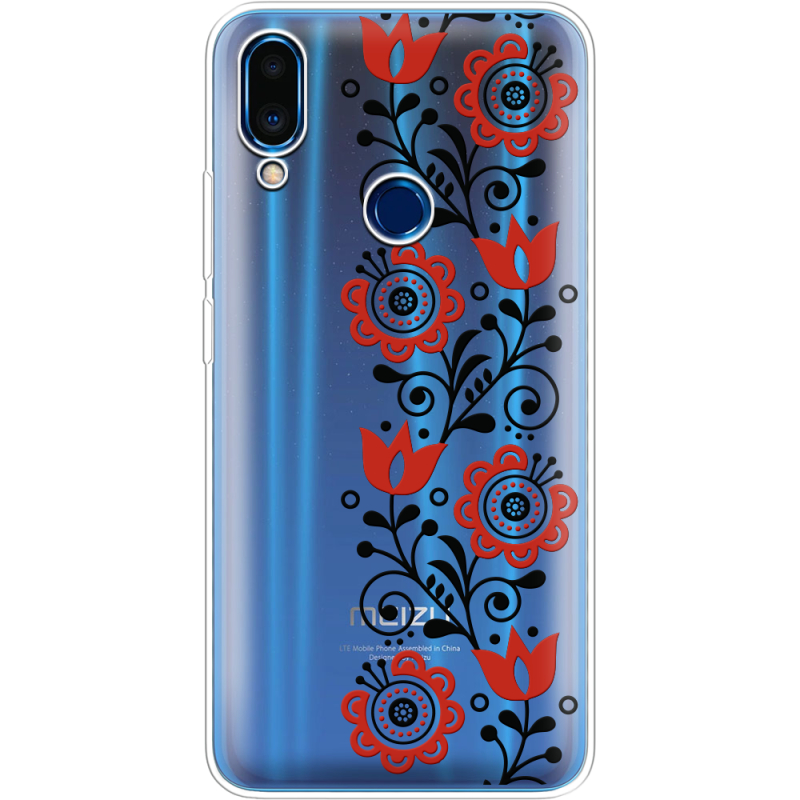 Прозрачный чехол Uprint Meizu Note 9 Ethno Ornament