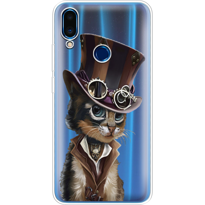 Прозрачный чехол Uprint Meizu Note 9 Steampunk Cat