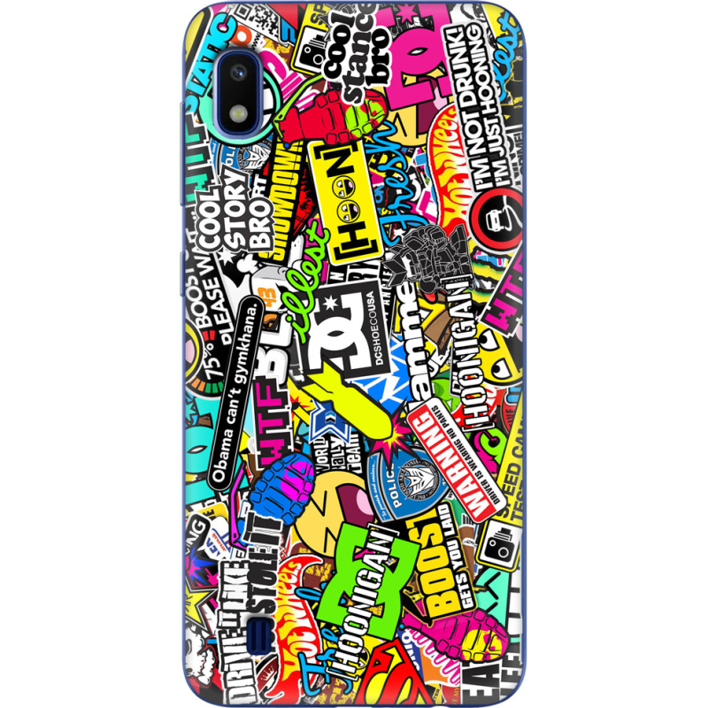 Чехол Uprint Samsung A105 Galaxy A10 Multicolored Inscriptions