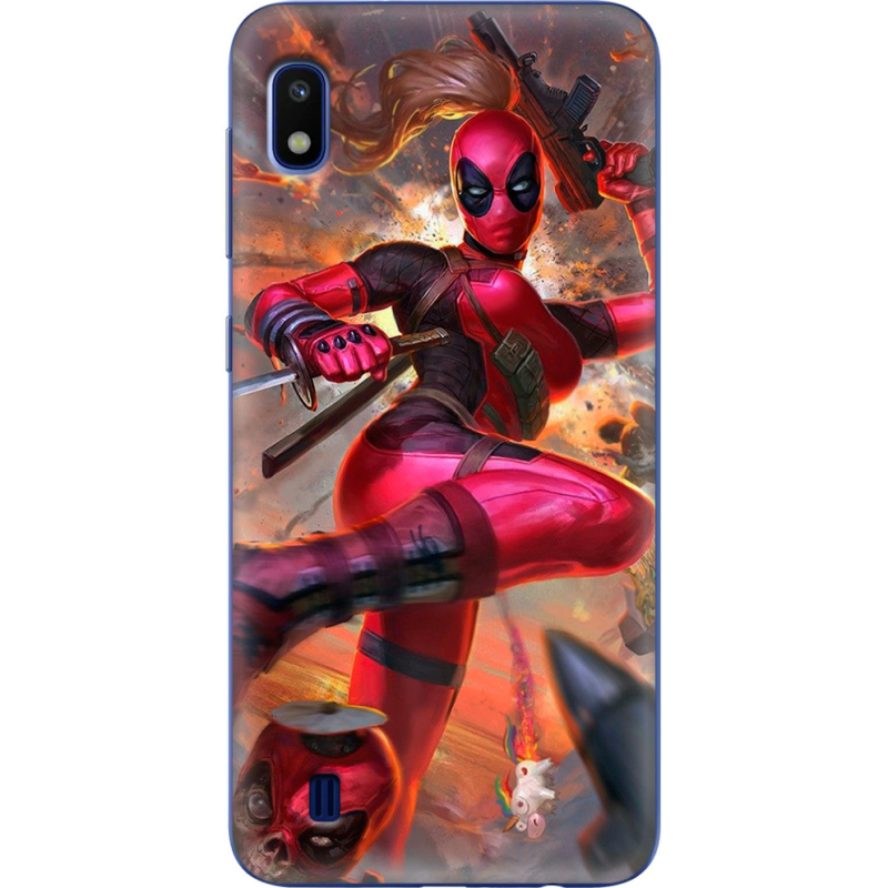 Чехол Uprint Samsung A105 Galaxy A10 Woman Deadpool