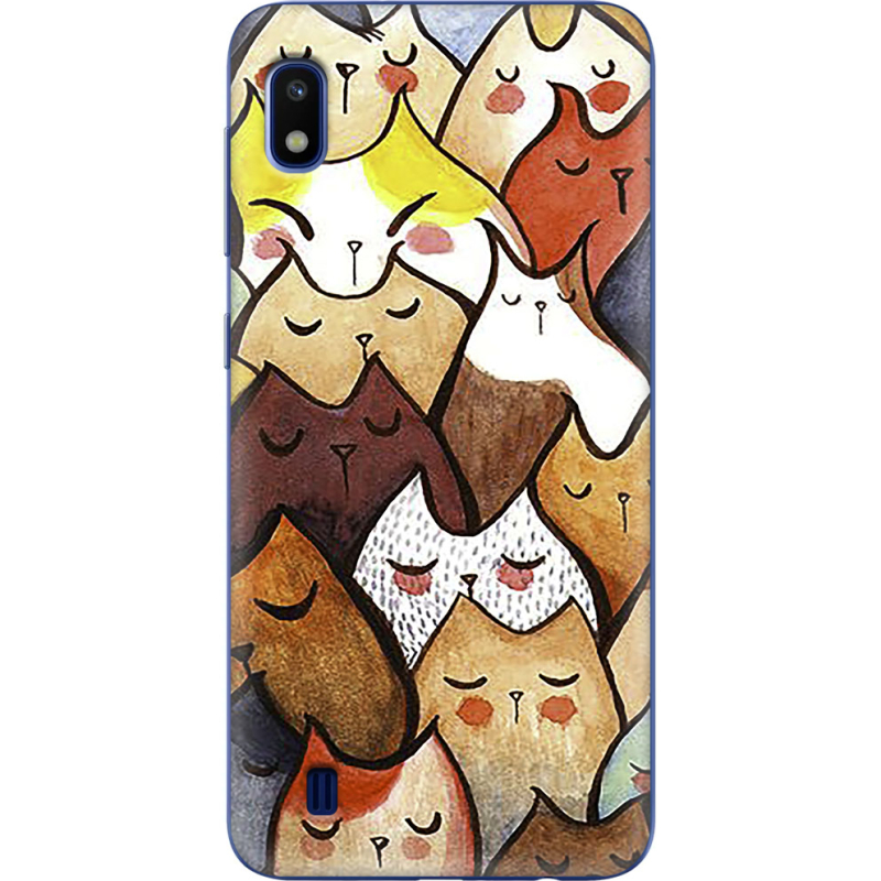 Чехол Uprint Samsung A105 Galaxy A10 Sleepy Cats