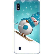 Чехол Uprint Samsung A105 Galaxy A10 Skier Snowman