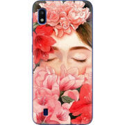 Чехол Uprint Samsung A105 Galaxy A10 Girl in Flowers