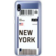 Прозрачный чехол Uprint Samsung A105 Galaxy A10 Ticket New York