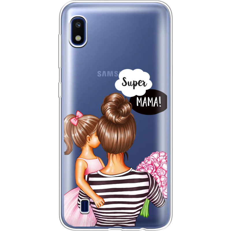 Прозрачный чехол Uprint Samsung A105 Galaxy A10 Super Mama and Daughter