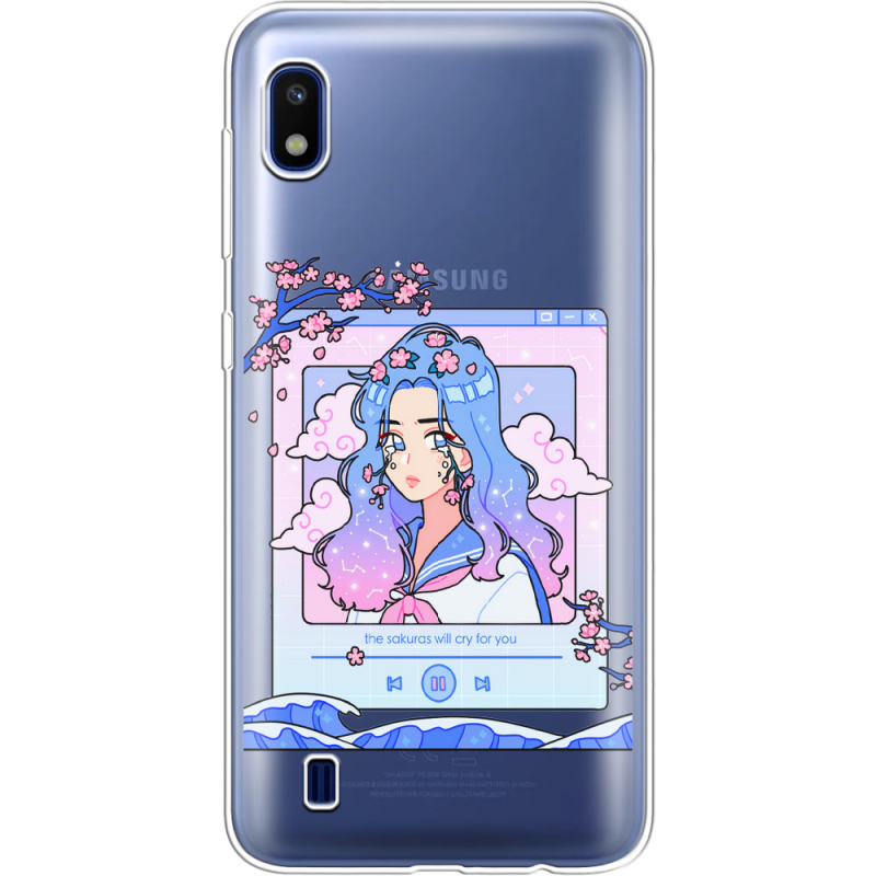 Прозрачный чехол Uprint Samsung A105 Galaxy A10 The Sakuras Will Cry For You