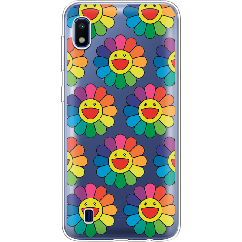 Прозрачный чехол Uprint Samsung A105 Galaxy A10 Hippie Flowers