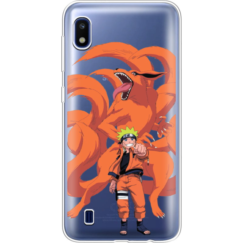 Прозрачный чехол Uprint Samsung A105 Galaxy A10 Naruto and Kurama