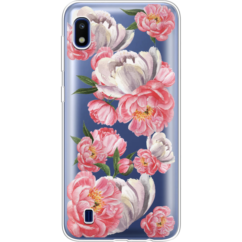 Прозрачный чехол Uprint Samsung A105 Galaxy A10 Peony Watercolor Style