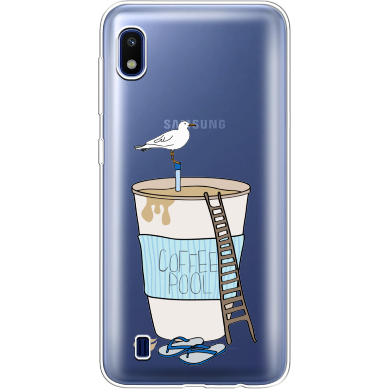 Прозрачный чехол Uprint Samsung A105 Galaxy A10 Segull in Cofee Pool