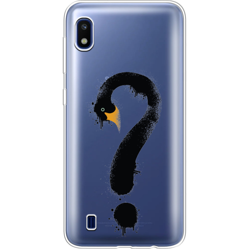 Прозрачный чехол Uprint Samsung A105 Galaxy A10 Swan question