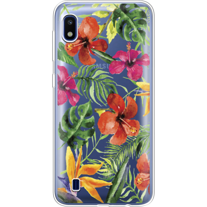 Прозрачный чехол Uprint Samsung A105 Galaxy A10 Tropical Flowers