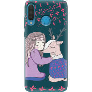 Чехол Uprint Huawei P30 Lite Girl and deer