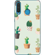 Чехол Uprint Huawei P30 Lite L-green Cacti