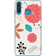 Чехол Uprint Huawei P30 Lite Line Flowers