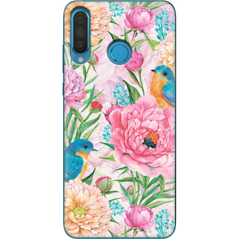 Чехол Uprint Huawei P30 Lite Birds in Flowers