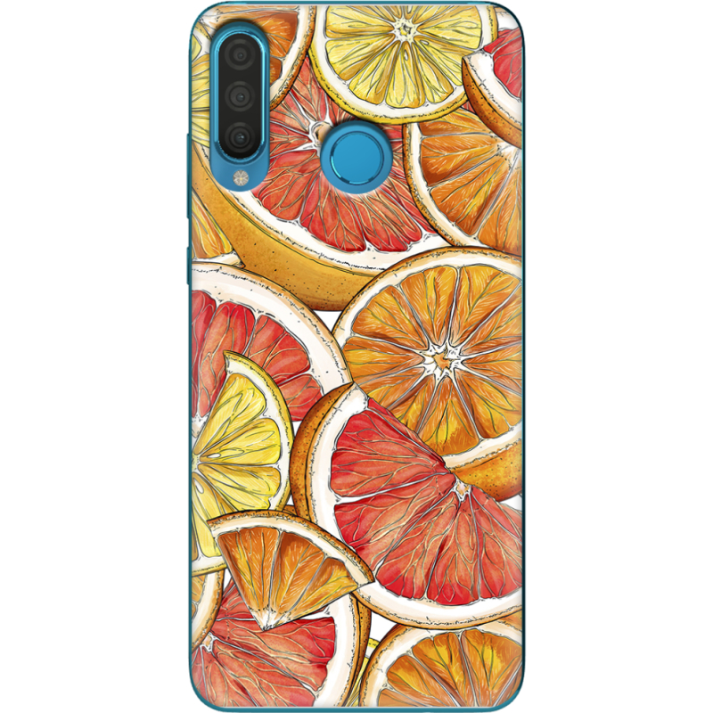 Чехол Uprint Huawei P30 Lite Citrus Pattern