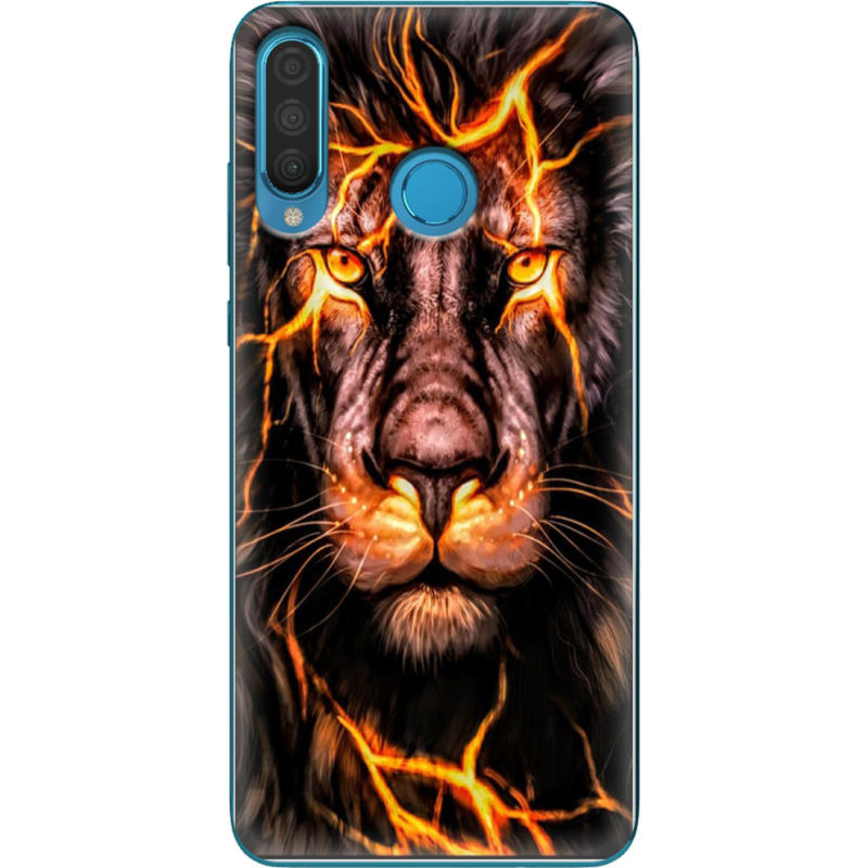 Чехол Uprint Huawei P30 Lite Fire Lion