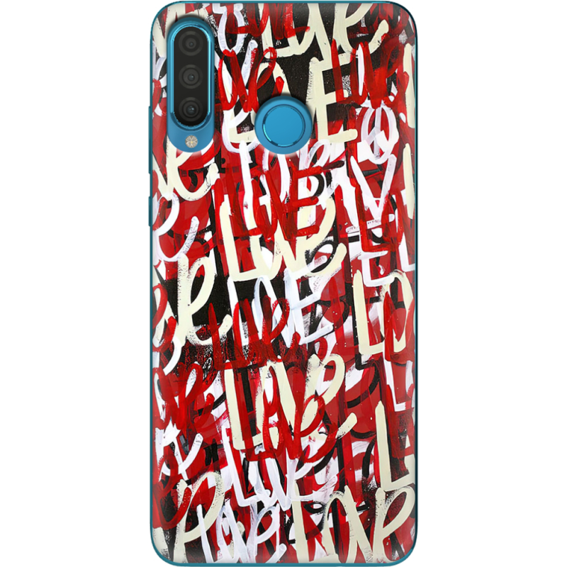 Чехол Uprint Huawei P30 Lite Love Graffiti