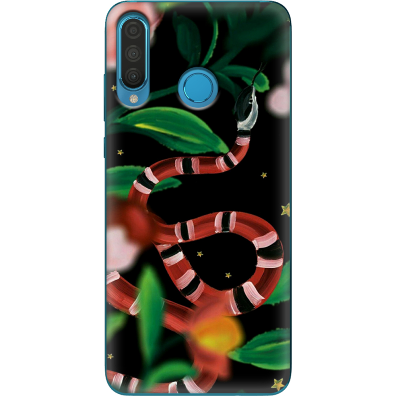 Чехол Uprint Huawei P30 Lite Red Snake