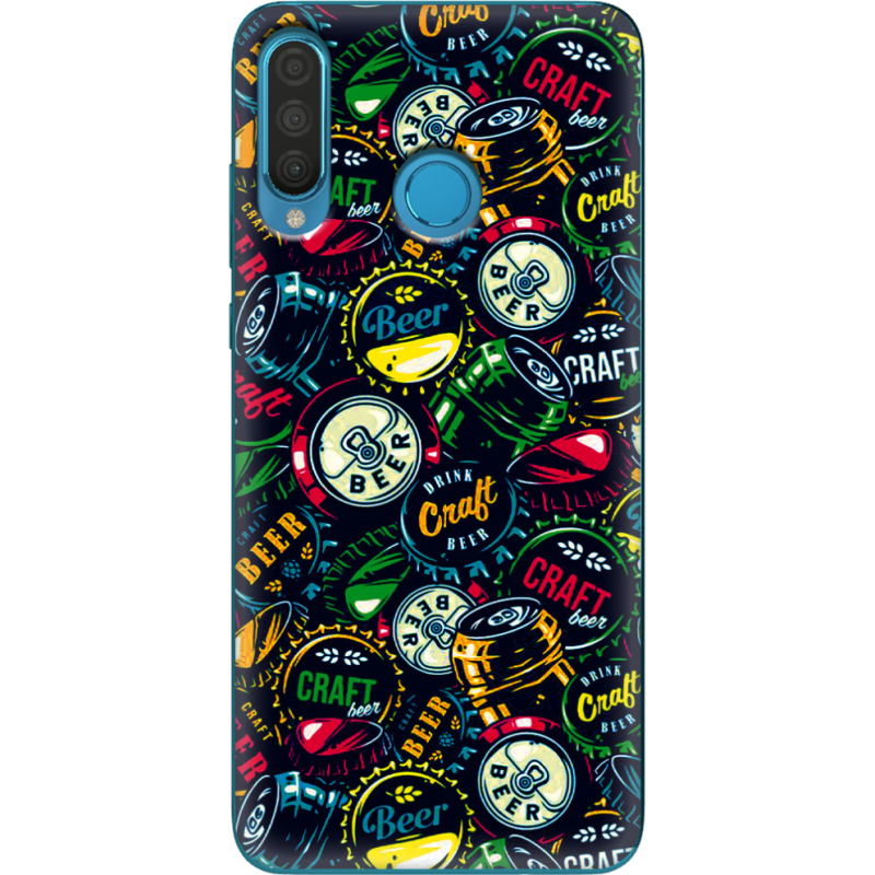 Чехол Uprint Huawei P30 Lite Bottle Caps