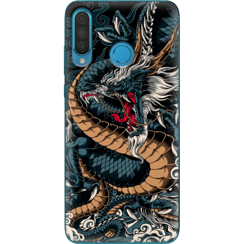 Чехол Uprint Huawei P30 Lite Dragon Ryujin