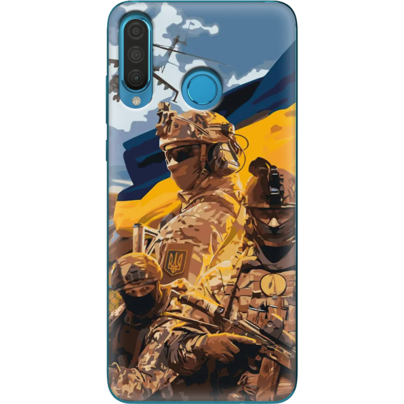 Чехол Uprint Huawei P30 Lite Воїни ЗСУ