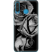 Чехол Uprint Huawei P30 Lite Black and White Roses