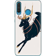 Чехол Uprint Huawei P30 Lite Black Deer