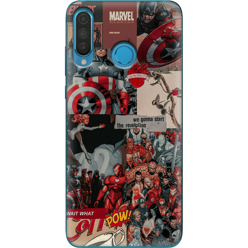 Чехол Uprint Huawei P30 Lite Marvel Avengers