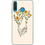 Чехол Uprint Huawei P30 Lite Flower Hands