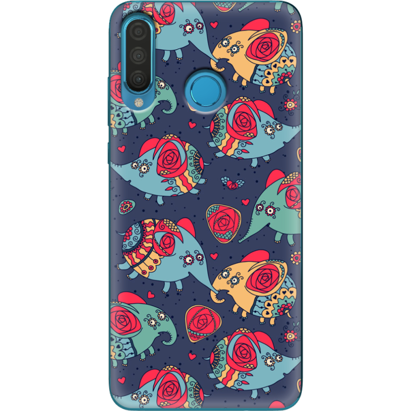 Чехол Uprint Huawei P30 Lite Flying Elephants