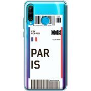 Прозрачный чехол Uprint Huawei P30 Lite Ticket Paris