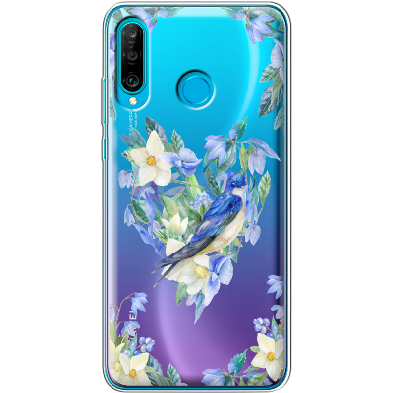 Прозрачный чехол Uprint Huawei P30 Lite Spring Bird