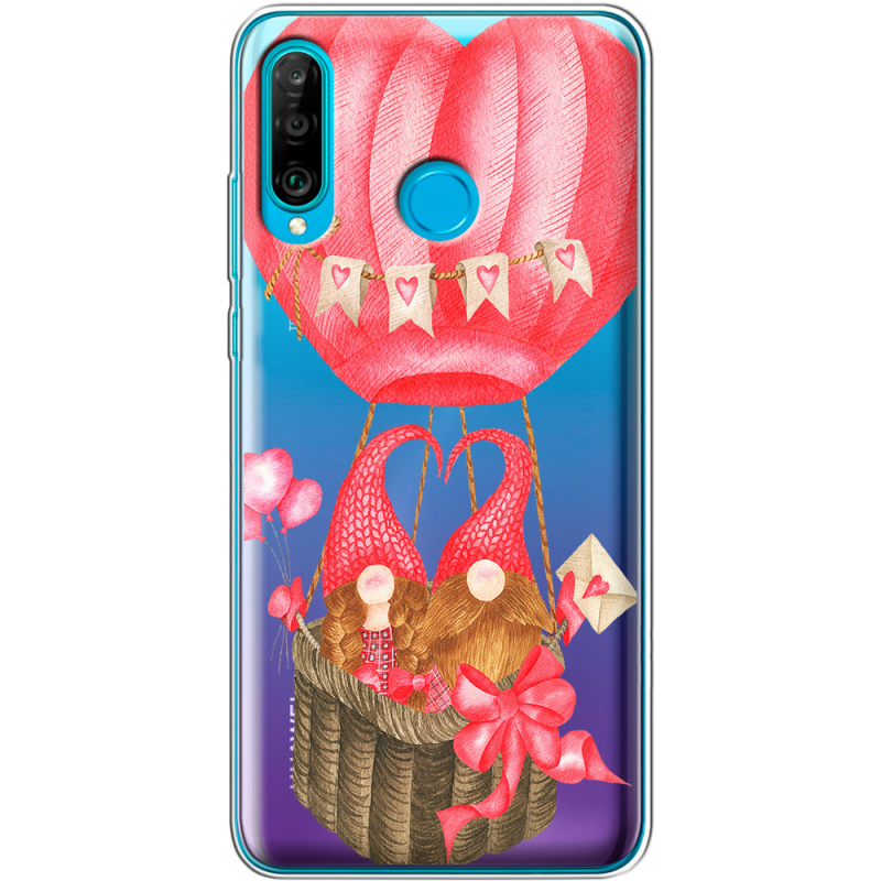 Прозрачный чехол Uprint Huawei P30 Lite Valentine Dwarfs