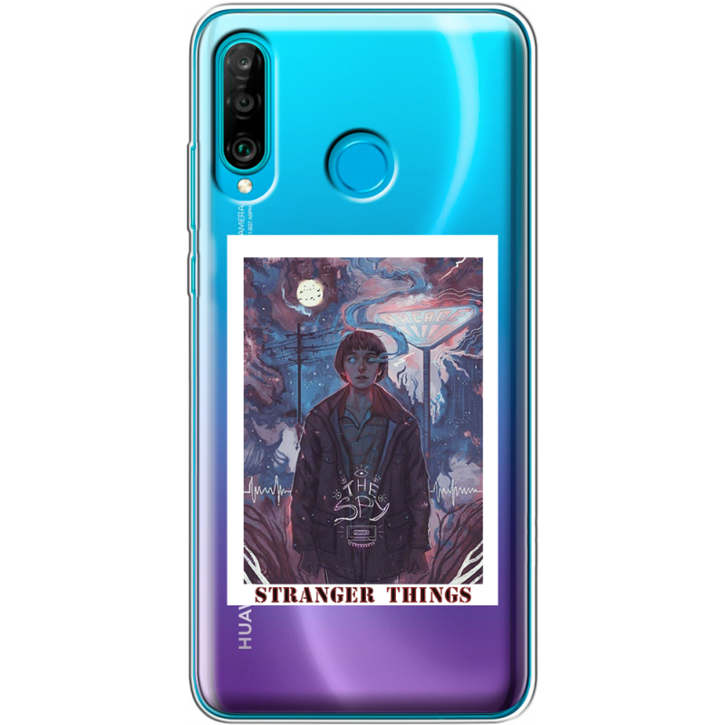 Прозрачный чехол Uprint Huawei P30 Lite Stranger Things