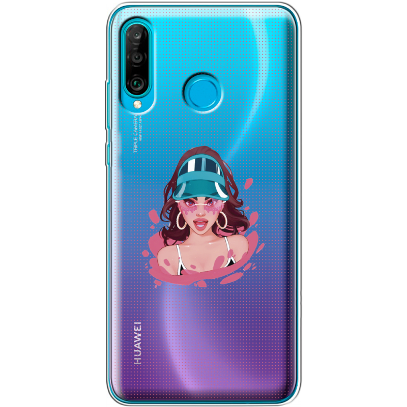 Прозрачный чехол Uprint Huawei P30 Lite Selena Gomez