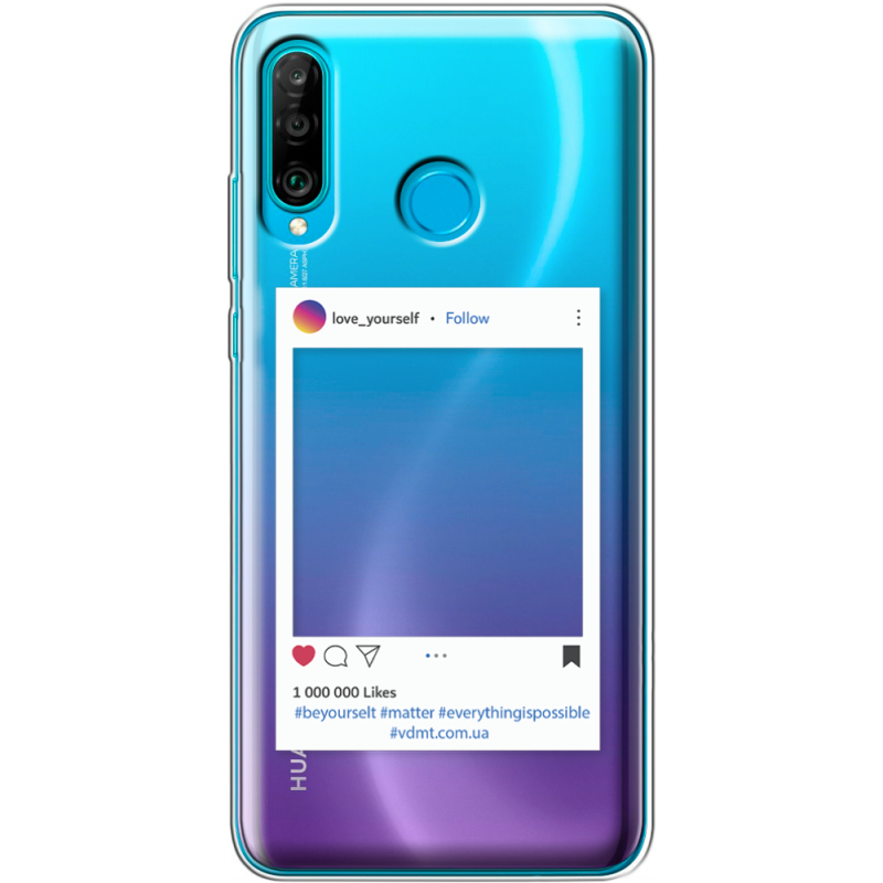 Прозрачный чехол Uprint Huawei P30 Lite Insta