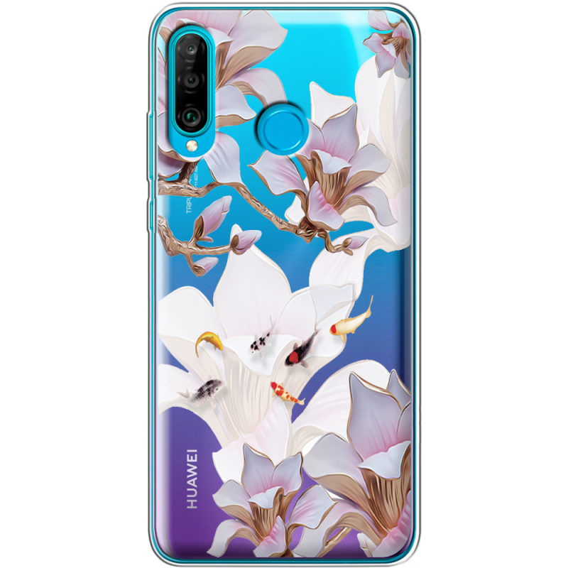 Прозрачный чехол Uprint Huawei P30 Lite Chinese Magnolia