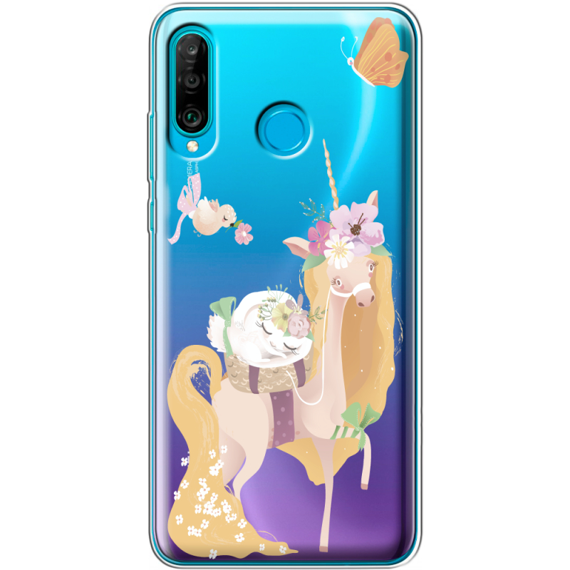 Прозрачный чехол Uprint Huawei P30 Lite Uni Blonde