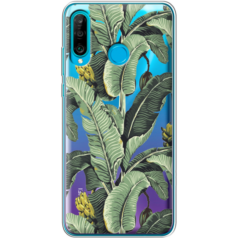 Прозрачный чехол Uprint Huawei P30 Lite Banana Leaves